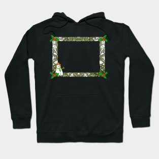 Christmas Snowman Frame Hoodie